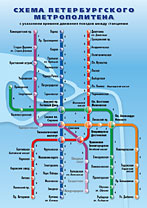 Схема петербургского метро