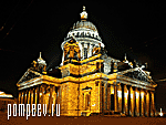 Photos of St Petersburg. Cathedrals and churches of Petersburg. St Isaac’s Cathedral at night