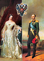 Император Николай I и императрица Александра Федоровна