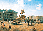 Б. Патерсен. Памятник Петру I («Медный всадник»). 1806