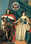 Император Петр I Великий и императрица Екатерина I
