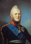 Степан Щукин. Портрет императора Александра I. Начало 1800-х